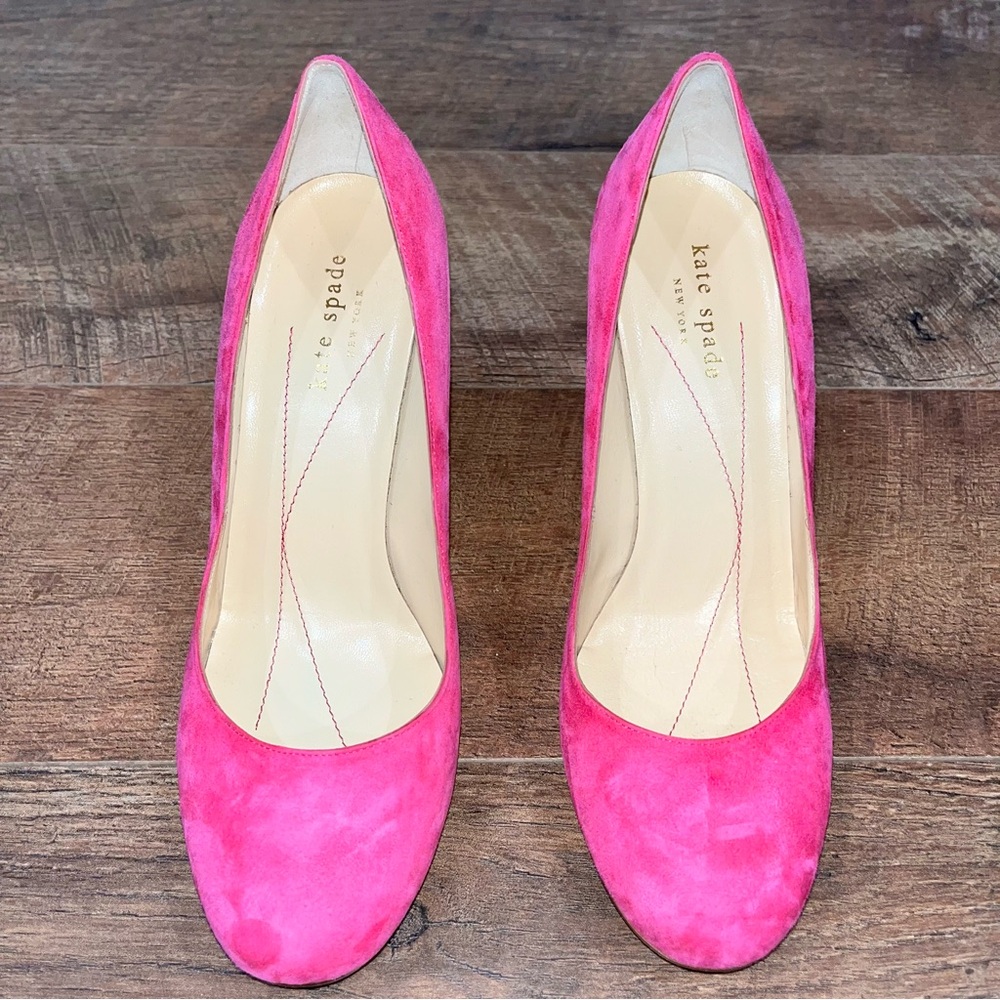 Kate Spade New York Pink Suede Heels - Picture 5 of 12